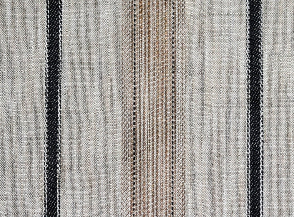 Roth & Tompkins Fabric Trafalgar Stripe Peppercorn