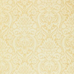 Schumacher Wallpaper Valencay Damask Ivory 5000410