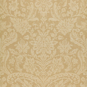 Schumacher Wallpaper Damask Floreale Beige 5000441