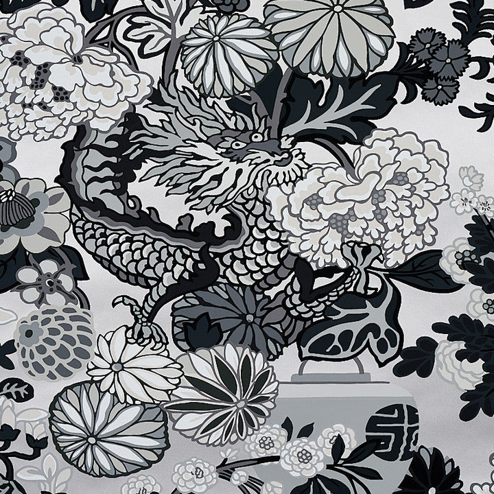 Chiang Mai Dragon Smoke 5001066 by Schumacher Wallcovering Schumacher Wallcovering Chiang Mai Dragon Smoke 5001066Wallcovering Paper UNITED STATES OF AMERICA </p><p>Repeat: H: HORZ. 27" (69CM) , V: VERT. 45 3/4" (116CM) 27 - Fabric Carolina -