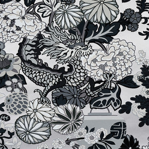 Schumacher Wallpaper Chiang Mai Dragon Smoke 5001066