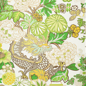 Schumacher Wallpaper Chiang Mai Dragon Leaf 5001069