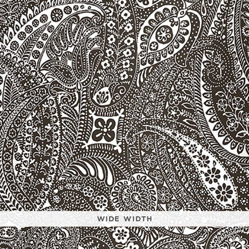 Paisley Print Espresso 5003192 by Schumacher Wallcovering Schumacher Wallcovering Paisley Print Espresso 5003192Wallcovering Paper USA </p><p>Repeat: H: HORZ. 50 1/2" (128CM) , V: VERT. 66 7/8" (170CM) 50.5 - Fabric Carolina -