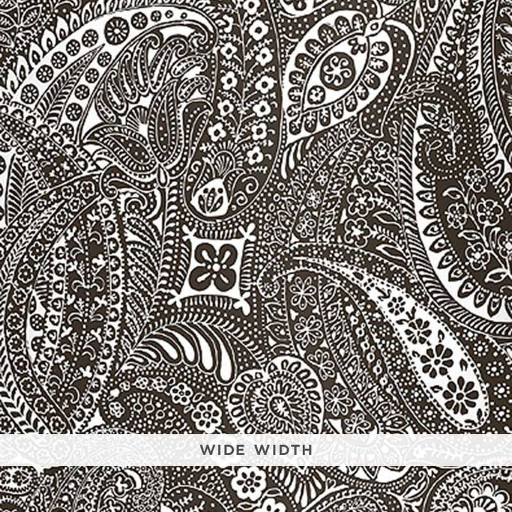Paisley Print Espresso 5003192 by Schumacher Wallcovering Schumacher Wallcovering Paisley Print Espresso 5003192Wallcovering Paper USA </p><p>Repeat: H: HORZ. 50 1/2" (128CM) , V: VERT. 66 7/8" (170CM) 50.5 - Fabric Carolina -