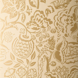 Schumacher Wallpaper Uccello Champagne 5003711