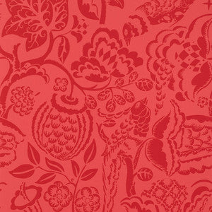 Schumacher Wallpaper Uccello Red 5003714
