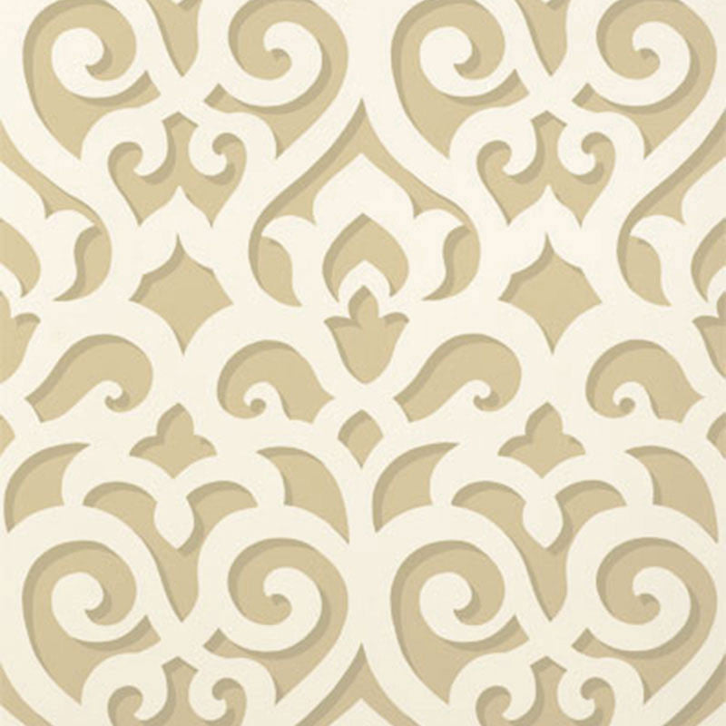 Veneto Taupe 5003721 by Schumacher Designer Wallpaper PALAZZO DAMASKS Paper 0 UNITED STATES OF AMERICA </p><p>Repeat: Horizontal: 13 1/2" (34CM) and Vertical: 20" (51CM) 27 - Swanky Fabrics -