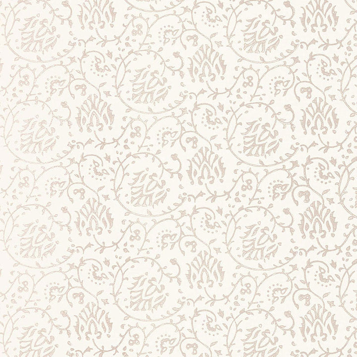 Sarana Vine Oyster 5005270 by Schumacher Designer Wallpaper JAIPUR / HAND BLOCK PRINTS Paper 0 INDIA </p><p>Repeat: Horizontal: and Vertical: 6 3/4" (17CM) 27 - Swanky Fabrics -