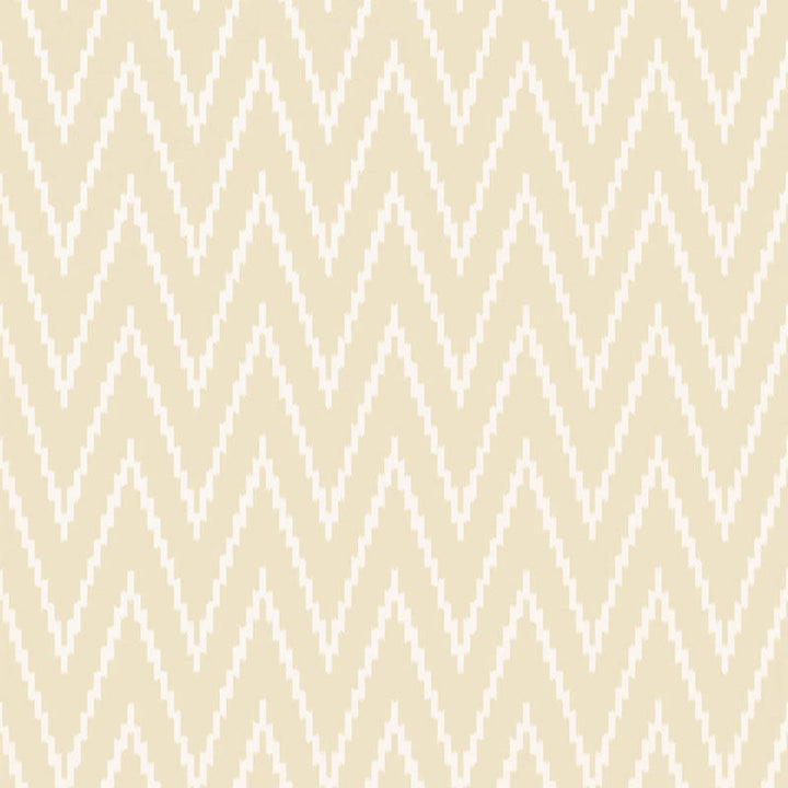 Kasari Ikat Alabaster 5005990 by Schumacher Designer Wallpaper BYZANTIUM Paper 0 UNITED STATES OF AMERICA </p><p>Repeat: Horizontal: 13 1/2" (34CM) and Vertical: 4 1/2" (11CM) 27 - Swanky Fabrics -