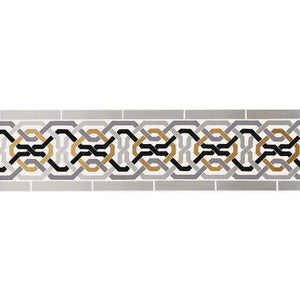 Schumacher Wallpaper Darro Mosaic Border Mica 5006021