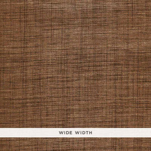 Schumacher Wallpaper Weston Raffia Weave Sable 5006202