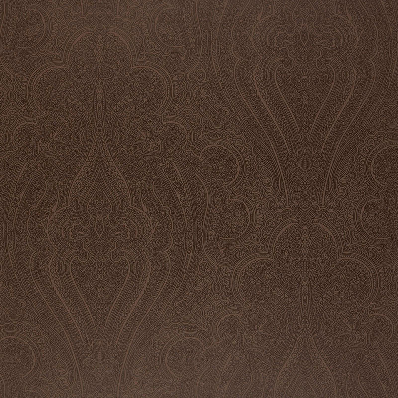 Breckenridge Paisley Java 5006242 by Schumacher Designer Wallpaper LUXE LODGE Paper 0 UNITED KINGDOM </p><p>Repeat: Horizontal: 27" (69CM) and Vertical: 25 1/4" (64CM) 27 - Swanky Fabrics -