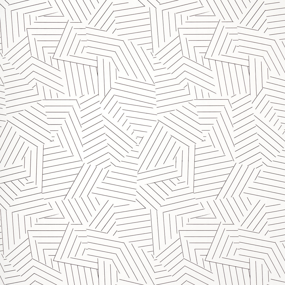 5007973 Wallcovering Deconstructed Stripe - Black