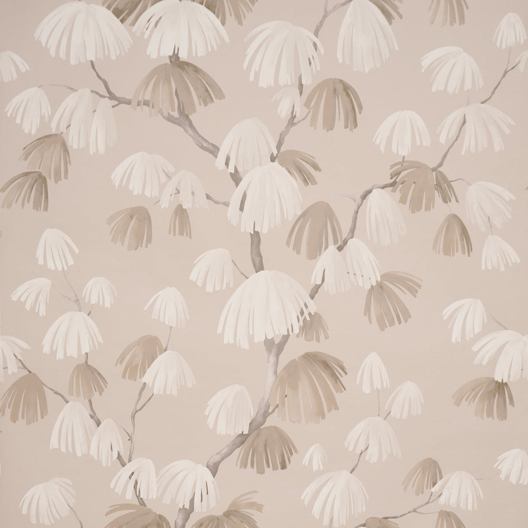 Schumacher Wallcovering Weeping Pine - Taupe