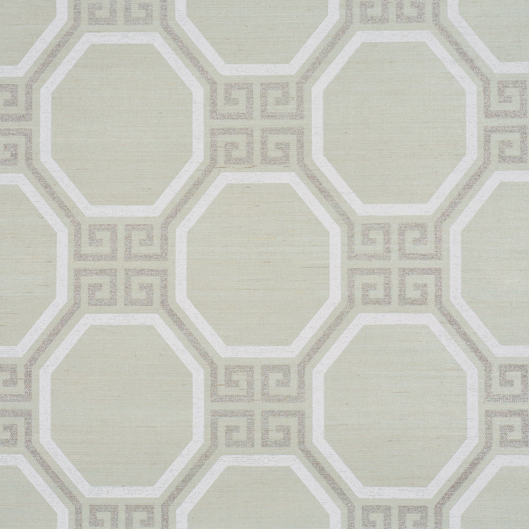 Schumacher Wallcovering Octavia Sisal - Mint
