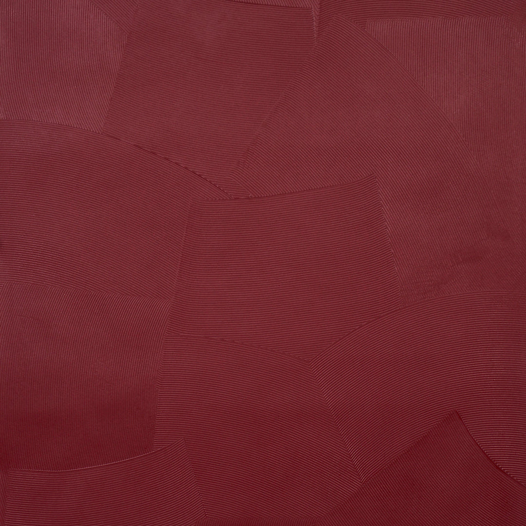 Schumacher Wallcovering Hand Combed Plaster - Oxblood