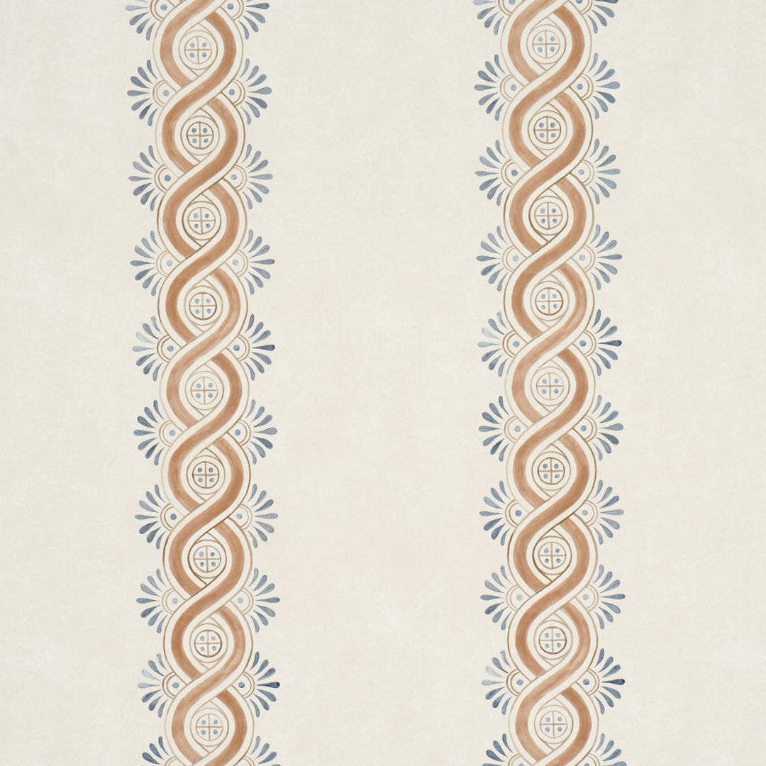 Schumacher Wallcovering Leonidis Stripe - Saffron