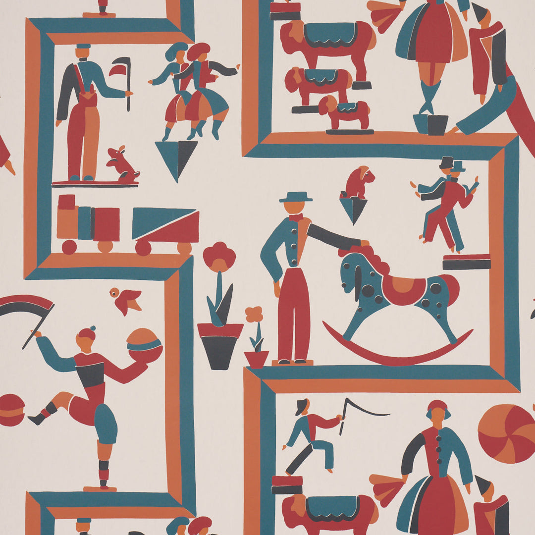 Schumacher Wallcovering Vally Circus - Multi