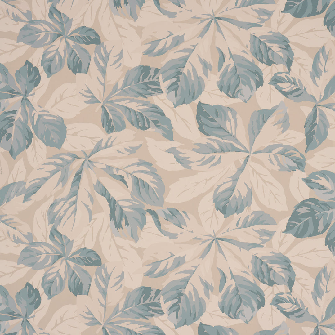 Schumacher Wallcovering Arboreal Handprint - Blue