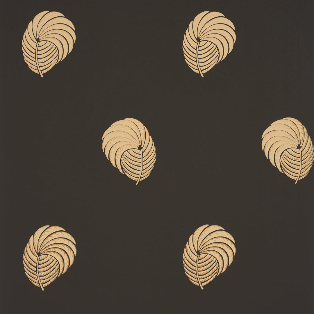 Schumacher Wallcovering Royal Plume - Carbon