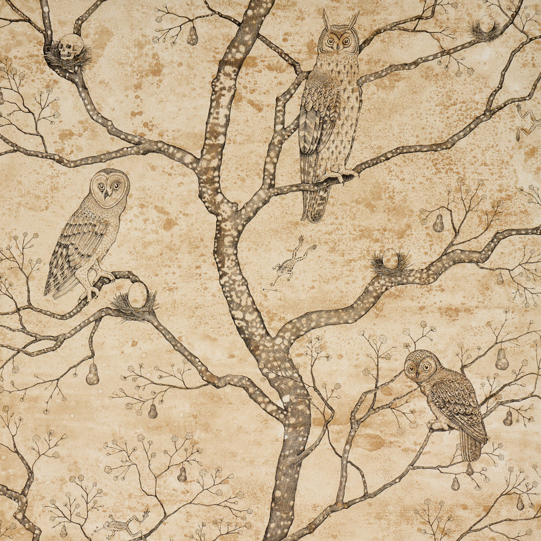Schumacher Wallcovering LAttesa Nella Notte - Parchment