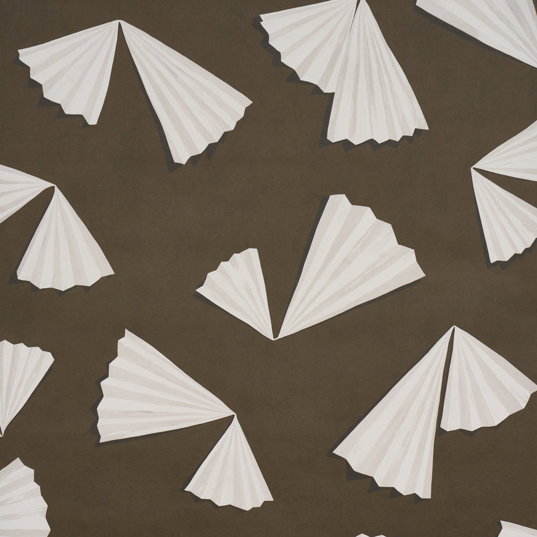 Schumacher Wallcovering Antoinette - Espresso