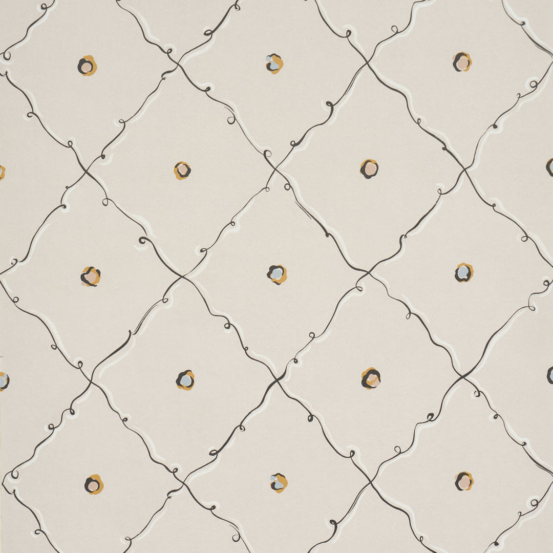 Schumacher Wallcovering Colette - Light Beige