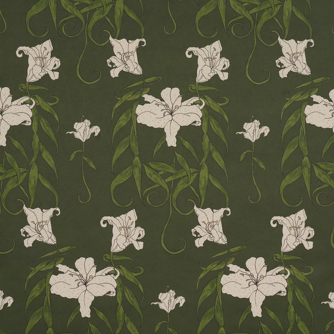 Schumacher Wallcovering Lady Lilith - Olive
