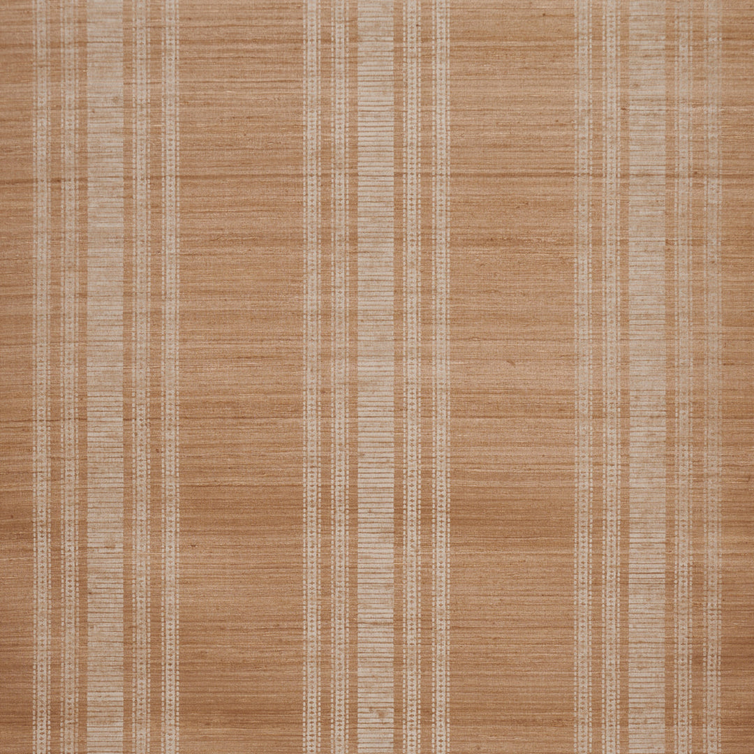 Schumacher Wallcovering Cassia Silk Stripe Wallcovering - Neutral
