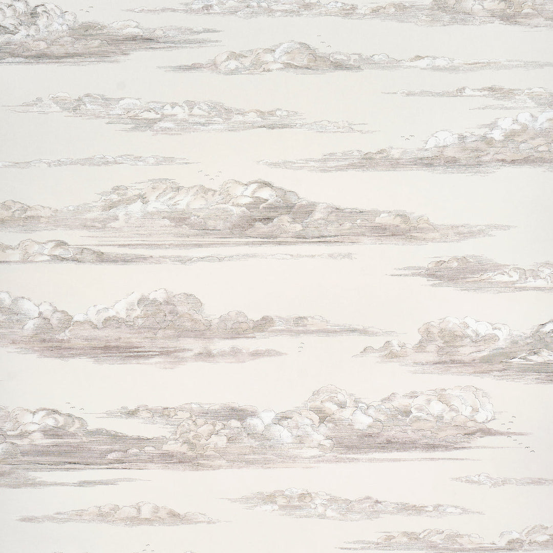 Schumacher Wallcovering Mr. Darcy'S Clouds - Grisaille