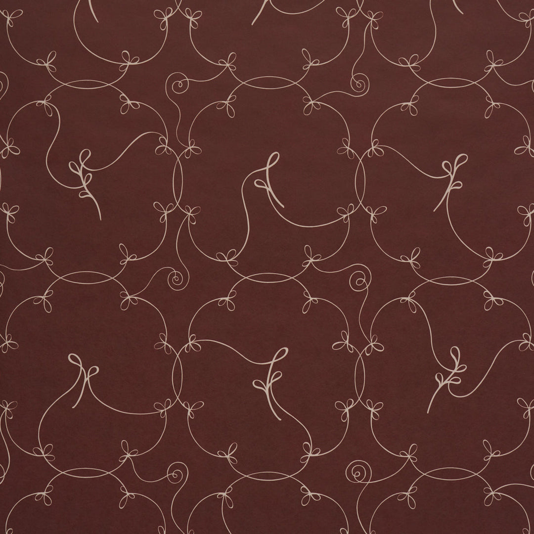 Schumacher Wallcovering Broderie - Bordeaux
