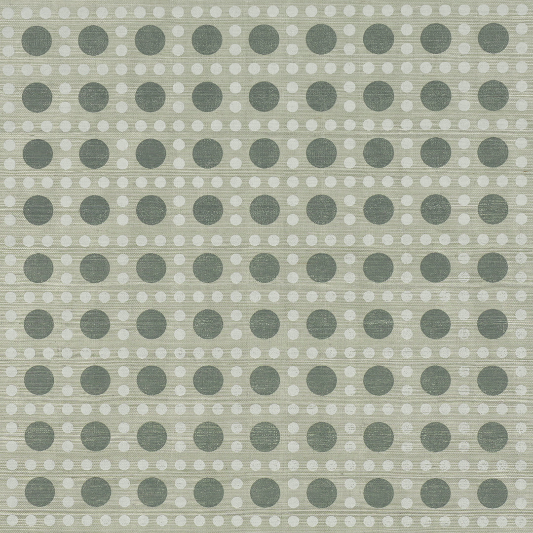 Schumacher Wallcovering Puntini Sisal - Seaglass