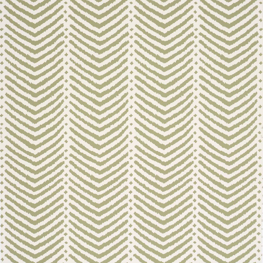 Schumacher Wallcovering La Jolla - Olive