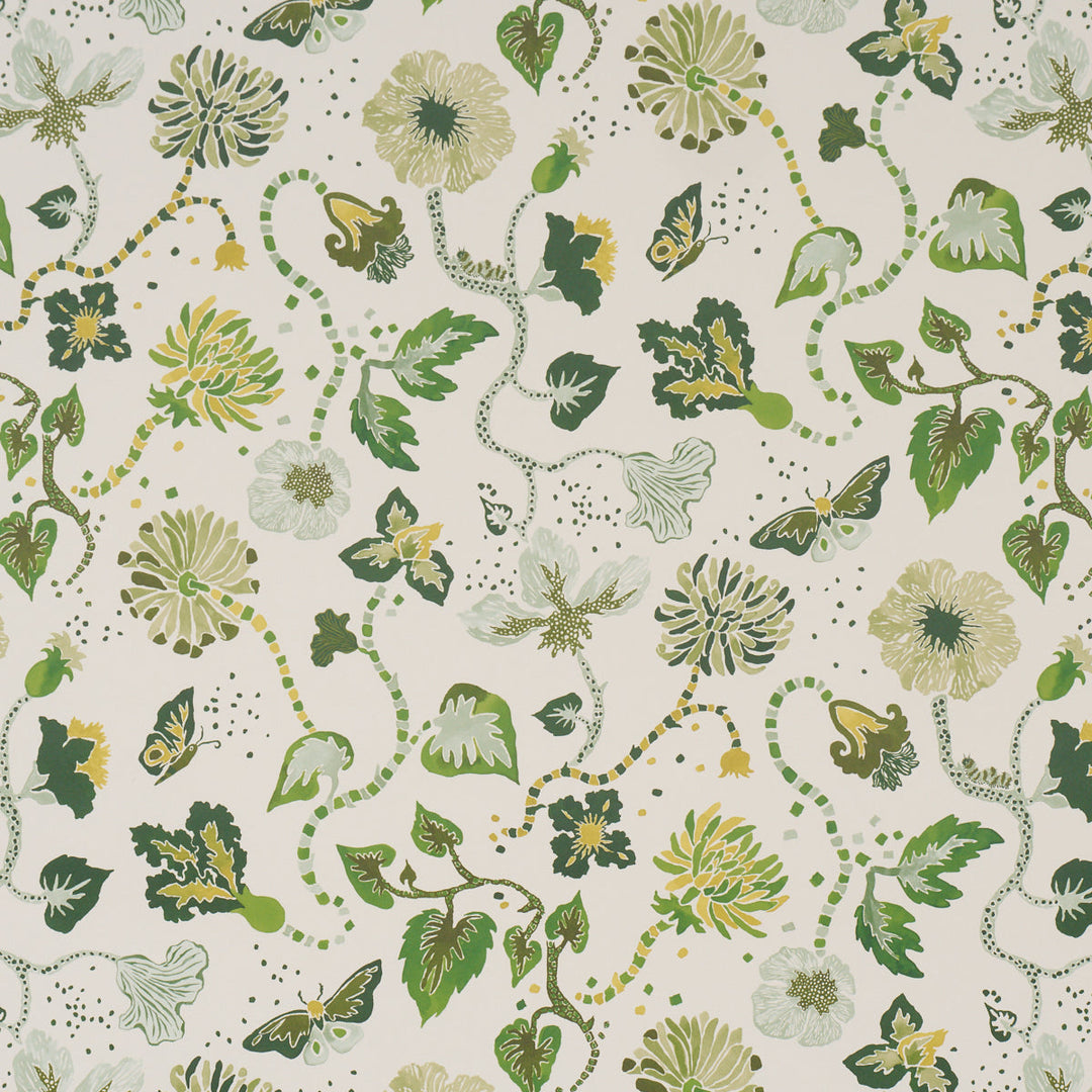 Schumacher Wallcovering Gloriette - Green