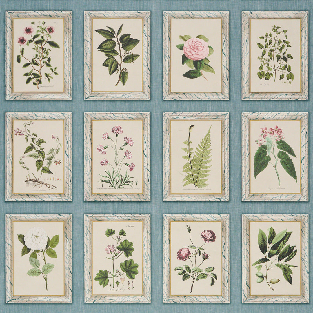 Schumacher Wallcovering Garden'S Trust - Porcelain Blue