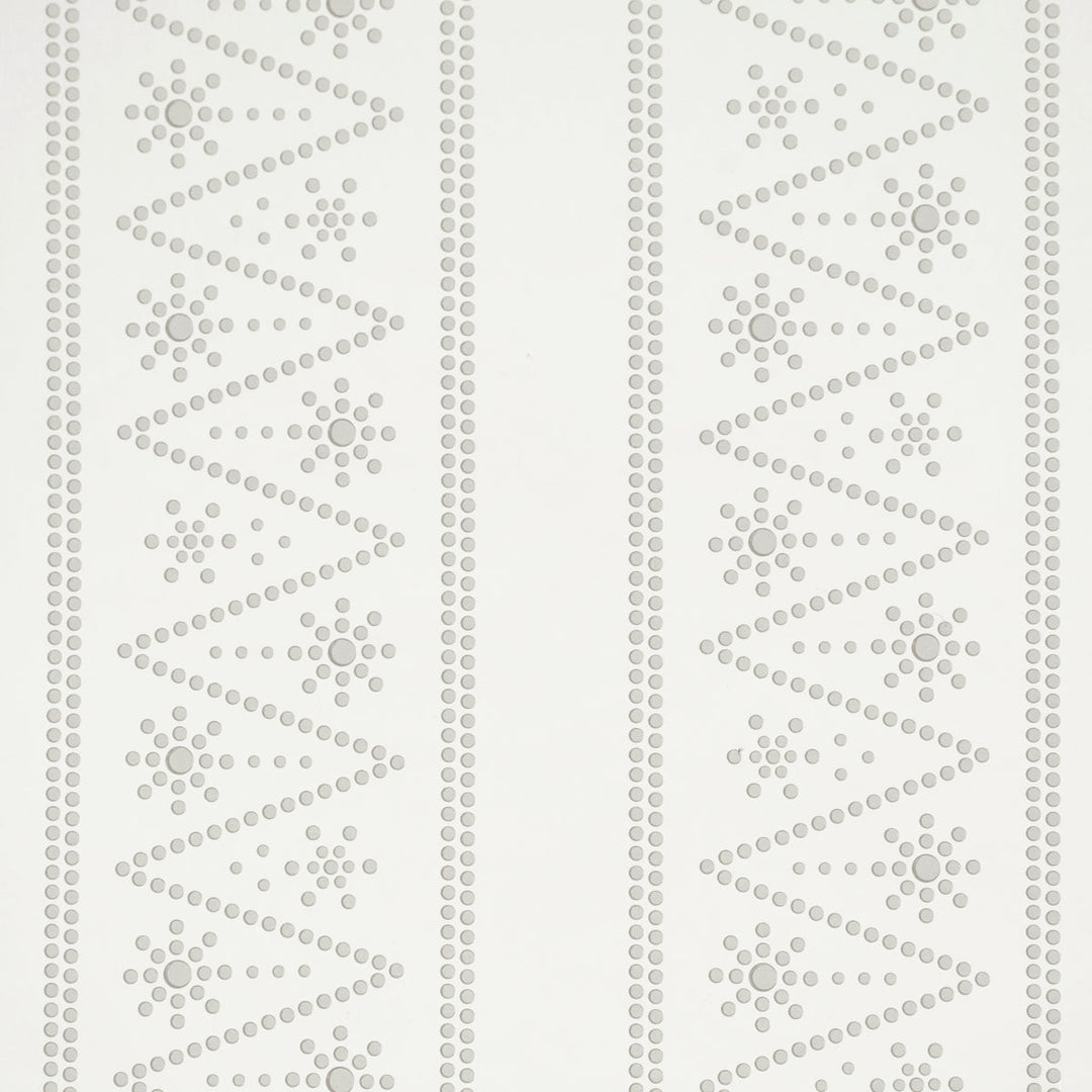 Schumacher Wallcovering The Pearlies - Silver