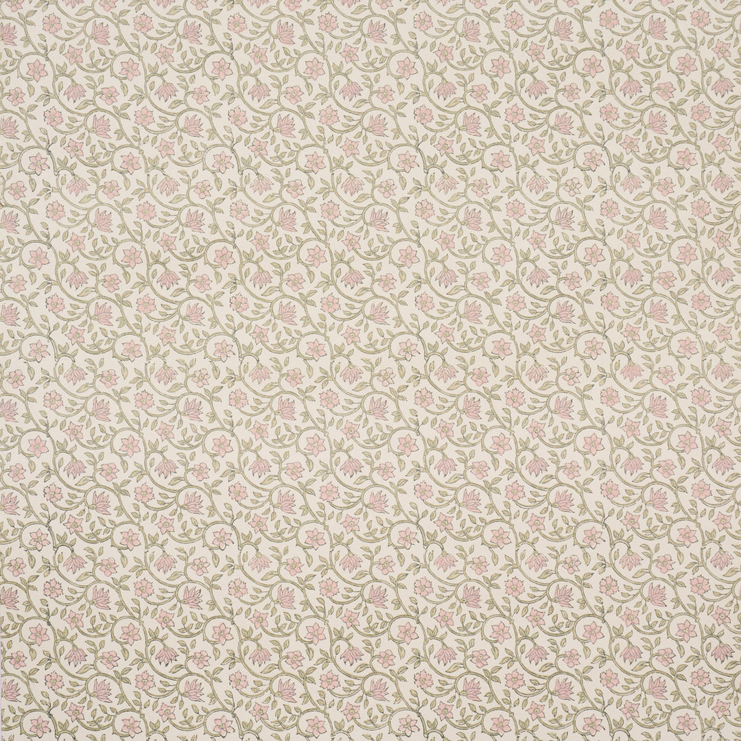Schumacher Wallcovering Malaya Hand-Block Print - Petal