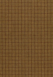 Schumacher Fabric Saville Flannel Check Khaki 50322