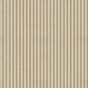 Schumacher Fabric Silk Ticking Stripe Tobacco 50623