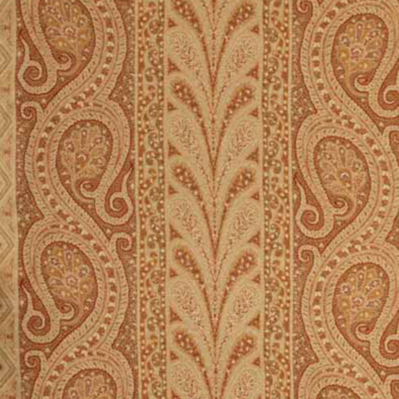 Chatelaine Paisley Camel/Sienna 50770 by Schumacher Fabric Schumacher Fabric Chatelaine Paisley Camel/Sienna 50770Fabric VISCOSE 65% ITALY </p><p>Repeat: H: HORZ. 29 1/2" (75CM) , V: VERT. 17 1/8" (43CM) 59 - Fabric Carolina -