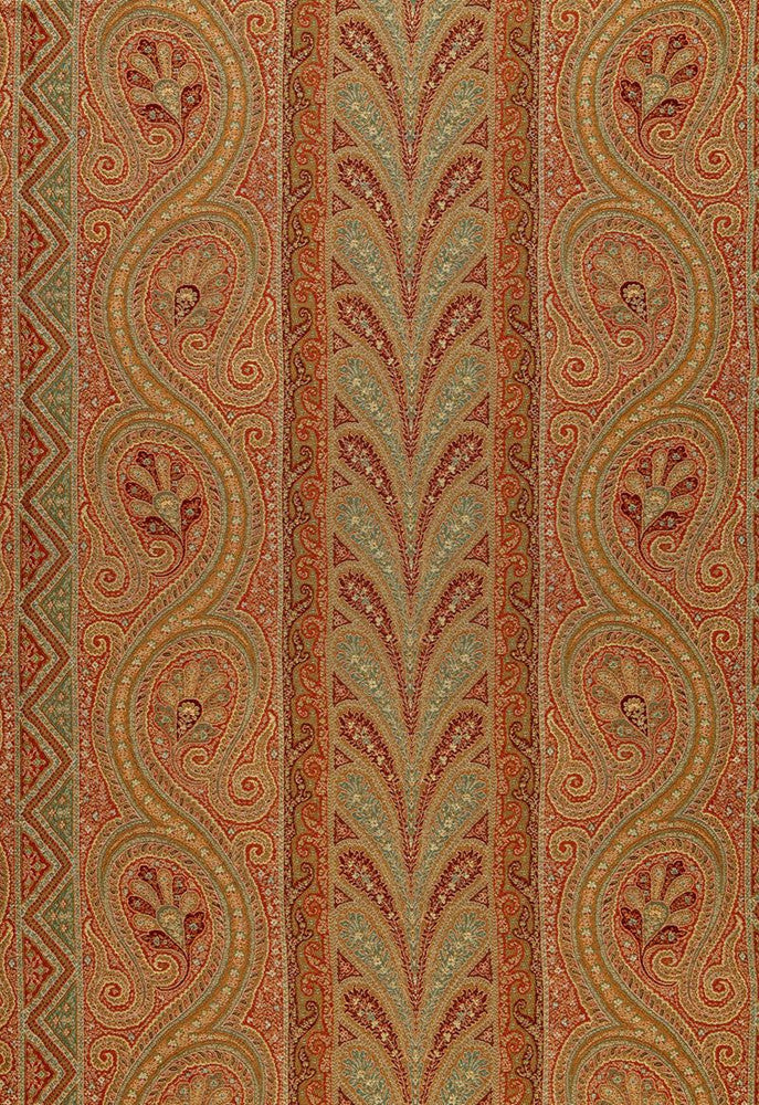 Chatelaine Paisley Tuscan 50773 by Schumacher Designer Fabric Chroma 65% Viscose, 25% Wool, 10% Cotton Martindale 4,000 Horizontal: 29.5 and Vertical: 17.125 59 - Swanky Fabrics -
