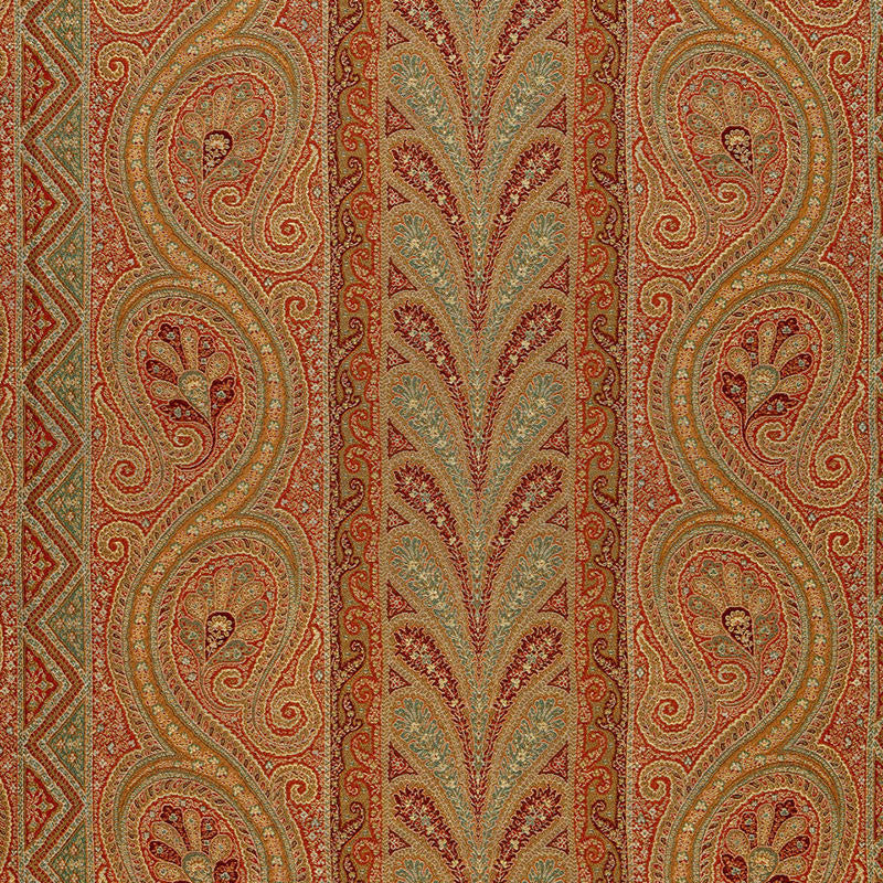 Chatelaine Paisley Tuscan 50773 by Schumacher Designer Fabric CHROMA SP14 See Sample ITALY LIGHT DUTY </p><p>Repeat: Horizontal: 29 1/2" (75CM) and Vertical: 17 1/8" (43CM) 59" WIDE (150CM) - Swanky Fabrics -