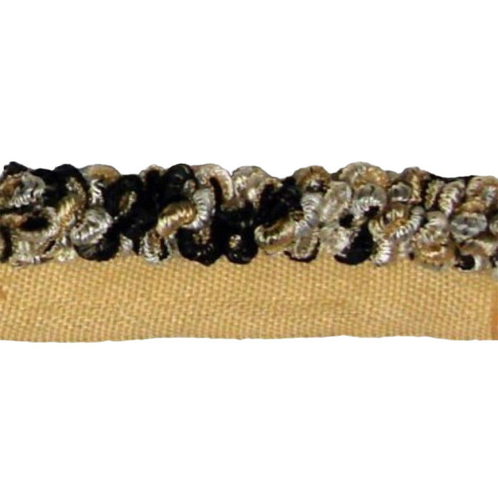 Chariot Black/Gold by Europatex Designer Fabric Carriage House 100% Polyester 1.00 inches - Swanky Fabrics -