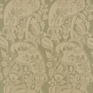 Schumacher Fabric Tela Damasco Aqua 51902