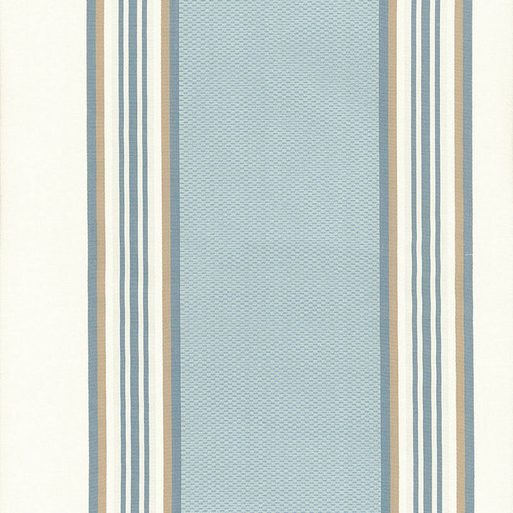 Ava Silk Stripe Cornflower 52372 by Schumacher Designer Fabric CHROMA SILK 100% INDIA MARTINDALE 5,000 </p><p>Repeat: Horizontal: 13 1/2" (34CM) and Vertical: 54 - Swanky Fabrics -