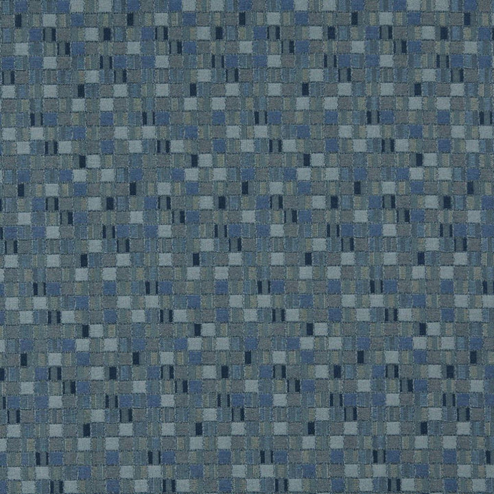 5261 Denim by Charlotte Designer Fabric Decorative Durables IX 100% Woven Polyester Made In USA Exceeds 100,000 Wyzenbeek Rubs (Heavy Duty) Horizontal: 4.5" x Vertical: 4.5" 54 Inches - Swanky Fabrics -