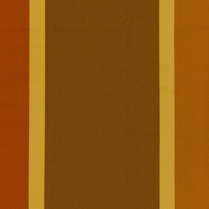 Olivia Silk Stripe Sienna 52702 by Schumacher Designer Fabric PERENNIAL FAVORITES SILK 100% INDIA </p><p>Repeat: Horizontal: 27" (69CM) and Vertical: 54 - Swanky Fabrics -