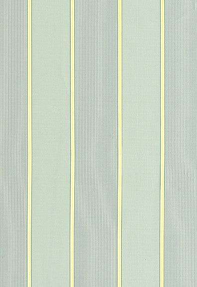 Sophia Silk Stripe Aqua 52710 by Schumacher Designer Fabric COLLECTION-NAME-TBA-52710 100% Silk - Horizontal: 6 and Vertical: - 54.25 - Swanky Fabrics -