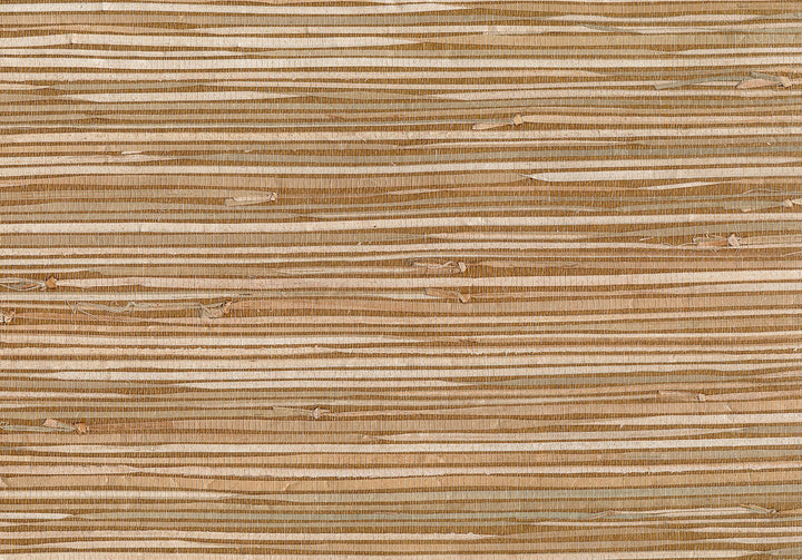Masuyo Light Brown Grasscloth Wallpaper by Kenneth James Designer Jiangsu Grasscloth Covers about 72 square feet 36-in by 24-ft long roll Unpasted 0 - Swanky Fabrics -