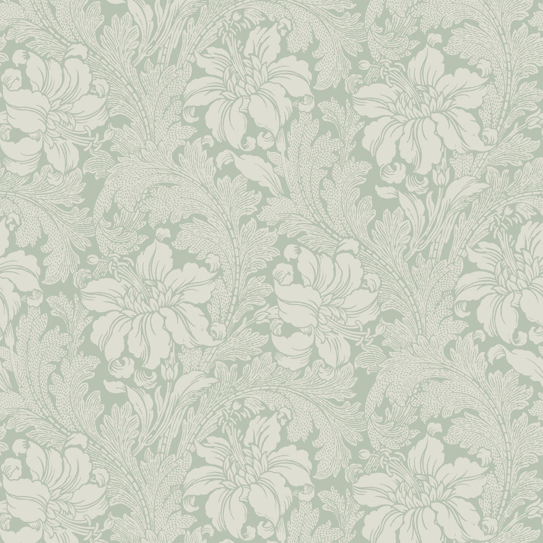 Schumacher Wallcovering Acanthus Garden - Sage